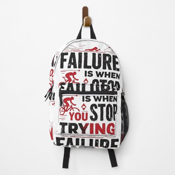 Item preview, Failure Is When You Stop Trying | Triathlon Motivation Design designed and sold by Triathlongram.