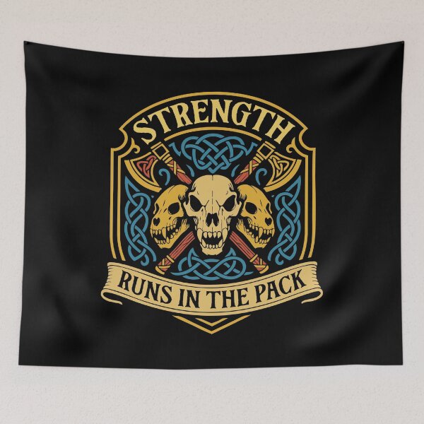 Item preview, Strength Runs in the Pack Wolves Wargaming designed and sold by pixeptional.