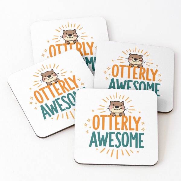 Item preview, Otterly Awesome Shirt – Cute Otter Pun Gift for Kids, Teachers, Animal Lovers & Pun Fans designed and sold by Kathryn Creates.