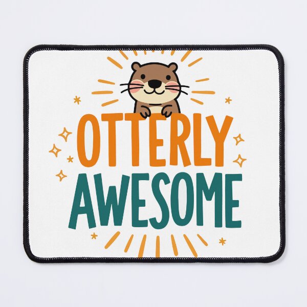 Item preview, Otterly Awesome Shirt – Cute Otter Pun Gift for Kids, Teachers, Animal Lovers & Pun Fans designed and sold by Kathryn Creates.