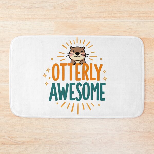 Item preview, Otterly Awesome Shirt – Cute Otter Pun Gift for Kids, Teachers, Animal Lovers & Pun Fans designed and sold by Kathryn Creates.