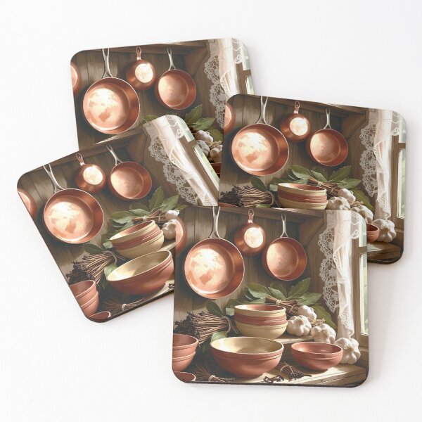 Item preview, Copper, Clay & Cloves- Nostalgic cottagecore kitchen art designed and sold by Deezyned.