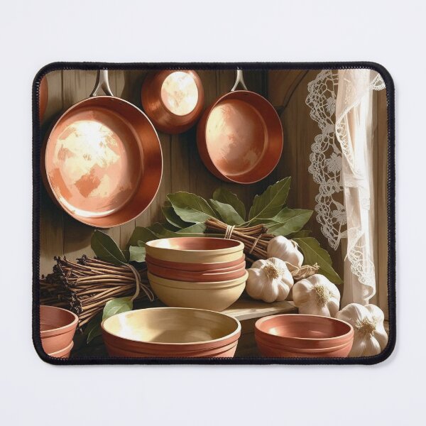 Item preview, Copper, Clay & Cloves- Nostalgic cottagecore kitchen art designed and sold by Deezyned.