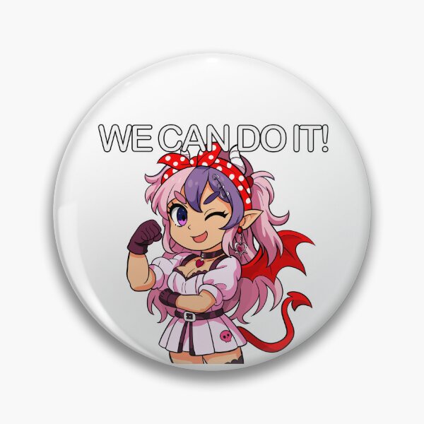 Item preview, Mouse Strong "We Can Do It!" Ironmouse Sticker style Design designed and sold by Fresh Oshi Pressed.