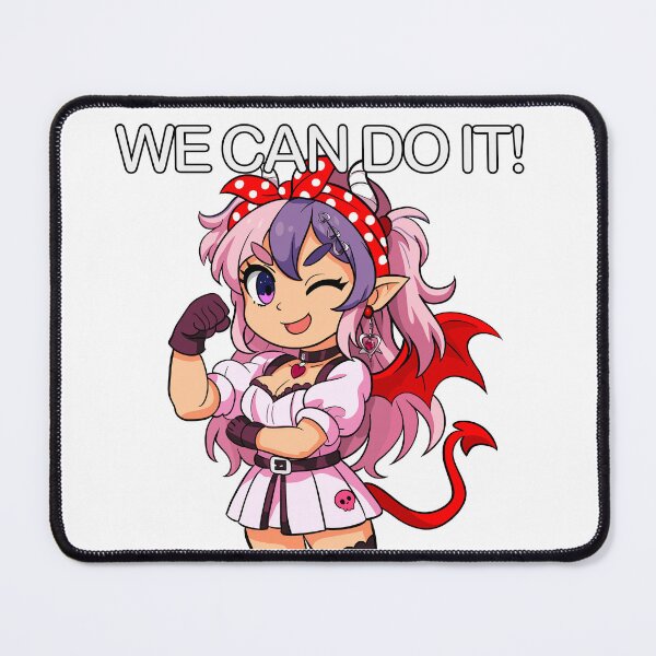Item preview, Mouse Strong "We Can Do It!" Ironmouse Sticker style Design designed and sold by Fresh Oshi Pressed.