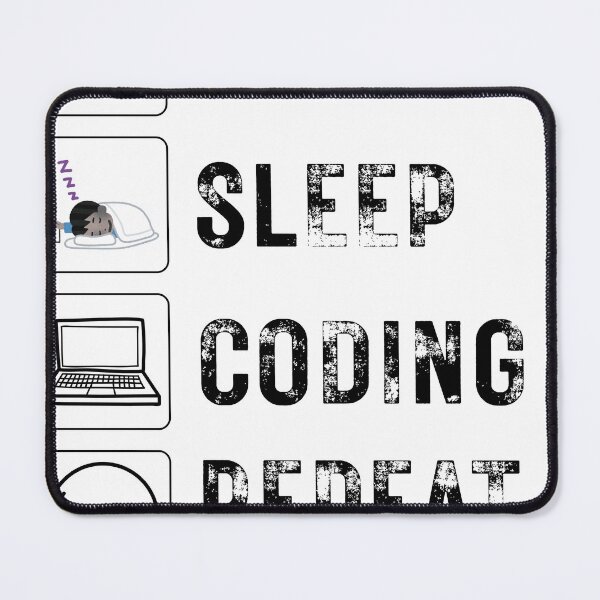 Item preview, Eat, Sleep, Coding, Repeat :Programmer Lifestyle Design(White) designed and sold by AlienTechs.