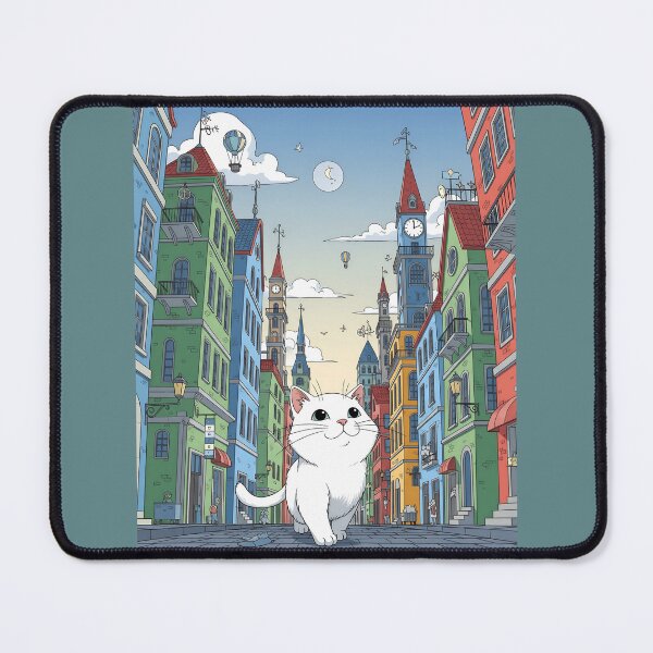 Item preview, Cat's whimsical city adventure designed and sold by terasefat.