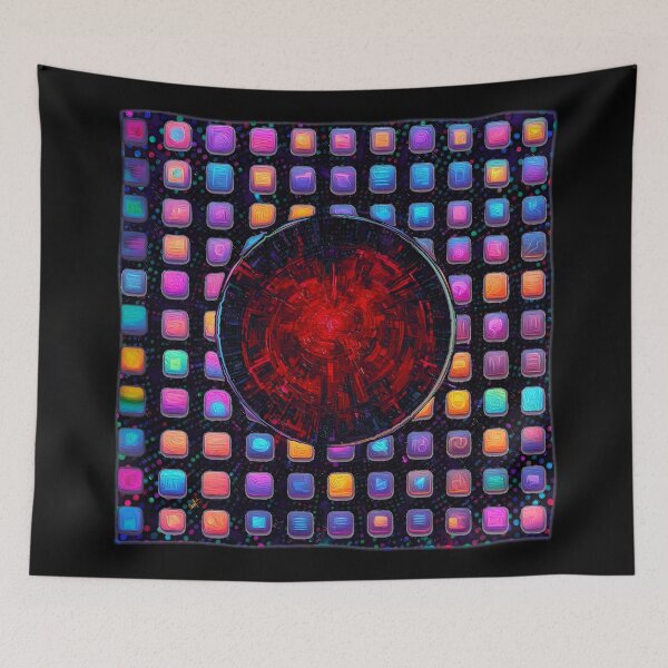 Item preview, Squares and Circle 3D Abstract designed and sold by Anas Arts.