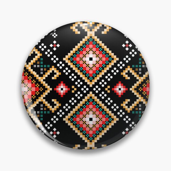Item preview, Vibrant Pixel Ethnic Border designed and sold by Khwanchai.