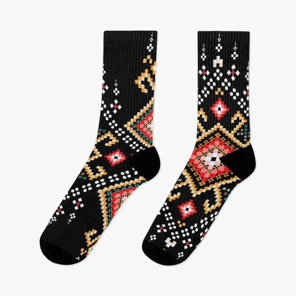 Item preview, Vibrant Pixel Ethnic Border designed and sold by Khwanchai.