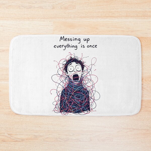 Item preview, Arafed image of a person with a messy head and a message designed and sold by cafegrafis.