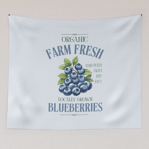 Item preview, Organic Blueberries designed and sold by Fee Fee Fay.