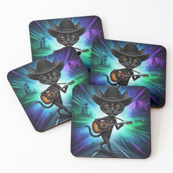 Item preview, Johnny Catsh – The Meow in Black designed and sold by Nine Lives Tour.