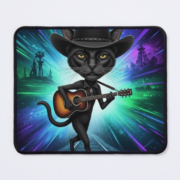 Item preview, Johnny Catsh – The Meow in Black designed and sold by Nine Lives Tour.