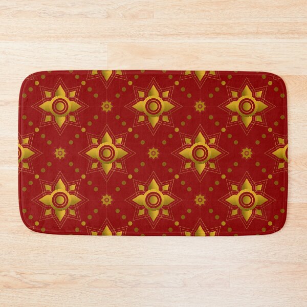 Item preview, Red & Gold Thai Ethnic Pattern designed and sold by Khwanchai.
