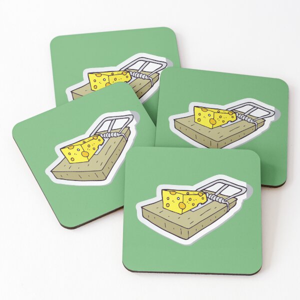 Item preview, Cartoon Mouse Trap with Cheese Funny Illustration designed and sold by Right-UR.