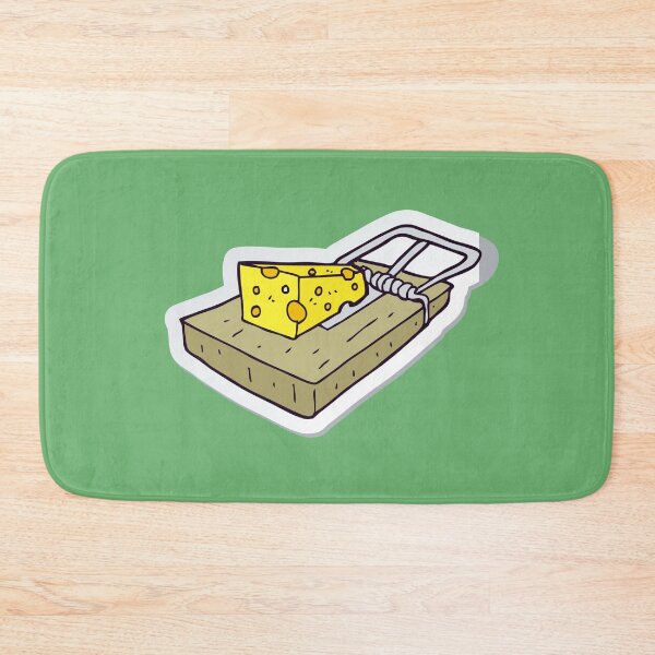 Item preview, Cartoon Mouse Trap with Cheese Funny Illustration designed and sold by Right-UR.
