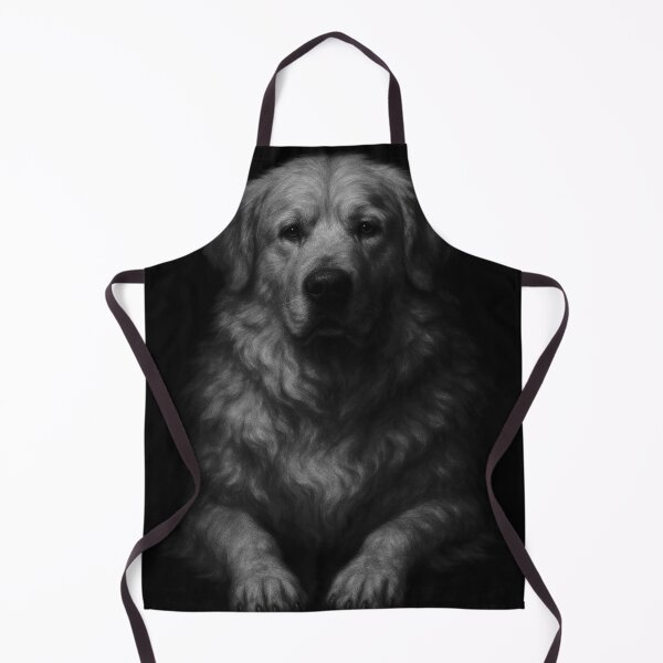 Item preview, Great Pyrenees Monochrome Oil Portrait designed and sold by SHADOWPAW0105.