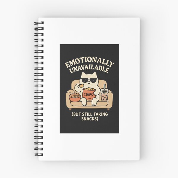 Item preview, Emotinally Unavailable (But still taking snacks) designed and sold by ArtoholicCo.