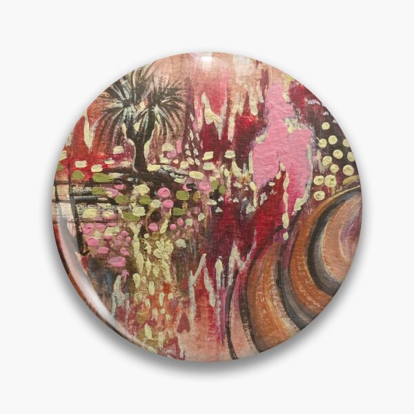 Item preview, Australian landscape abstract mixed media with Australian colours designed and sold by Tahnja Wolter.