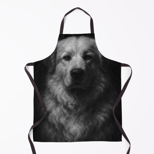 Item preview, Great Pyrenees Monochrome Oil Portrait designed and sold by SHADOWPAW0105.