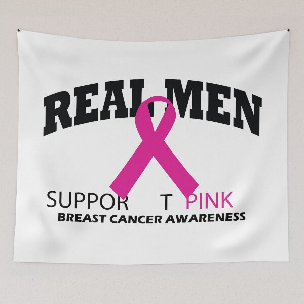 Item preview, Real Men - Support Pink designed and sold by Pokeytank.