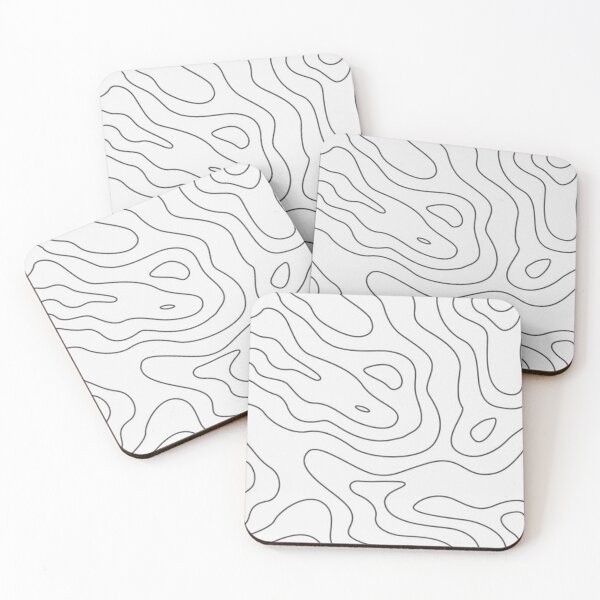 Item preview, White and Black Wavy Lines designed and sold by STACKsVT.