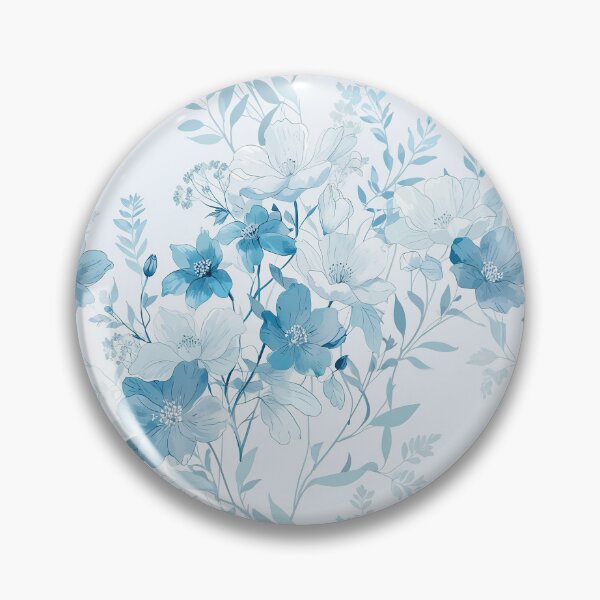 Item preview, Blue Florals designed and sold by CoolPixels.