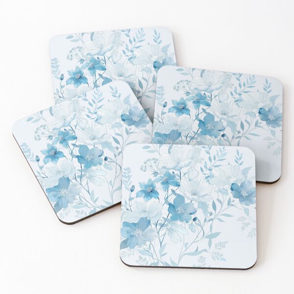 Item preview, Blue Florals designed and sold by CoolPixels.
