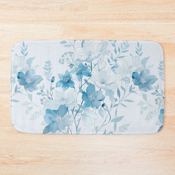 Item preview, Blue Florals designed and sold by CoolPixels.