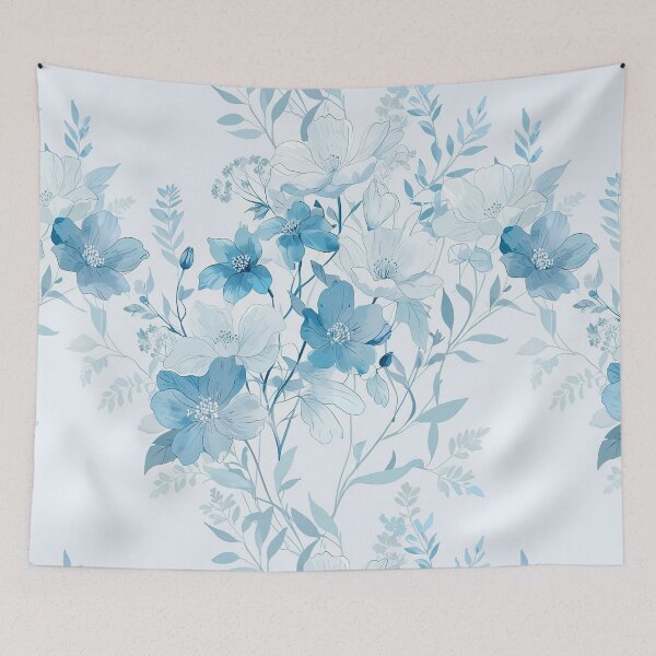 Item preview, Blue Florals designed and sold by CoolPixels.