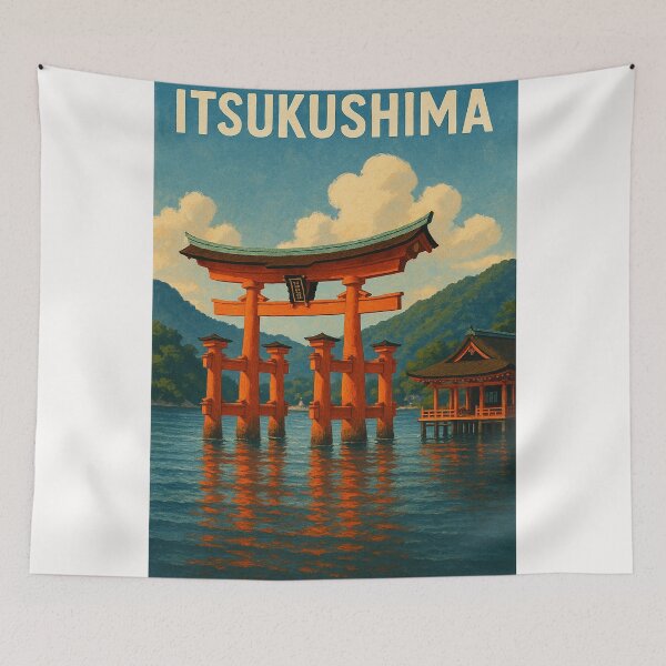 Item preview, Torii Gate at Itsukushima Shrine, Miyajima Island designed and sold by Places On Earth.