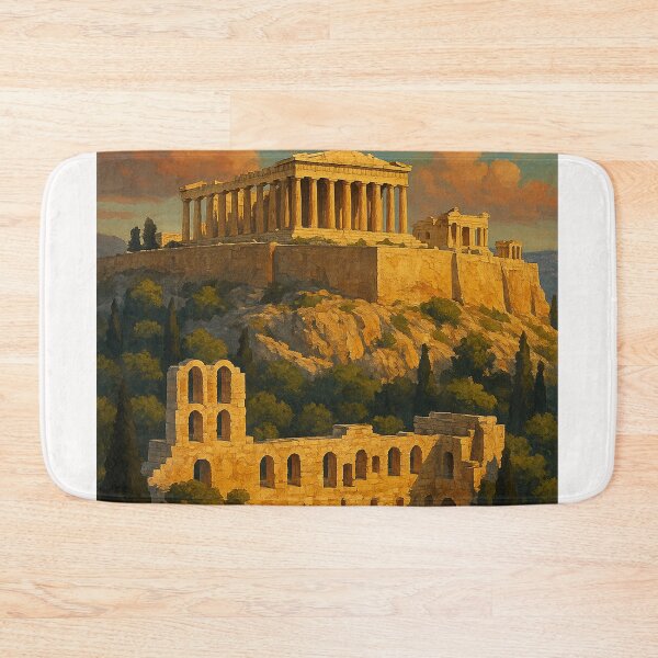 Item preview, Parthenon and Odeon at the Acropolis of Athens designed and sold by Places On Earth.