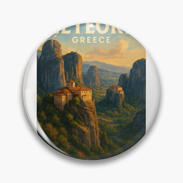 Item preview, Cliffside Monasteries of Meteora in Thessaly, Greece designed and sold by Places On Earth.
