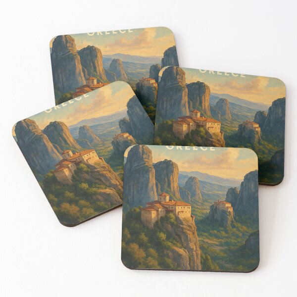 Item preview, Cliffside Monasteries of Meteora in Thessaly, Greece designed and sold by Places On Earth.