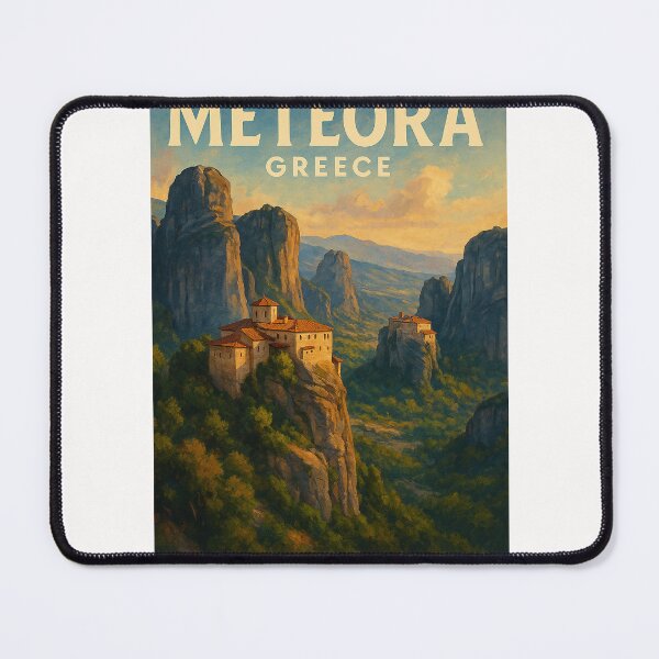 Item preview, Cliffside Monasteries of Meteora in Thessaly, Greece designed and sold by Places On Earth.