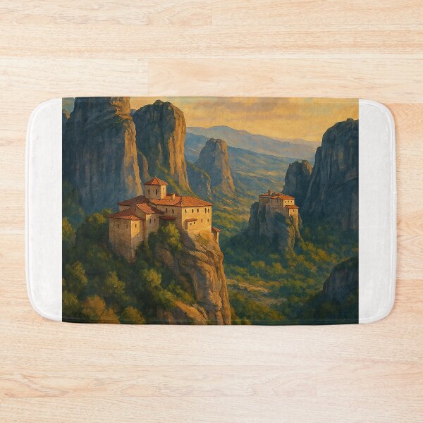Item preview, Cliffside Monasteries of Meteora in Thessaly, Greece designed and sold by Places On Earth.