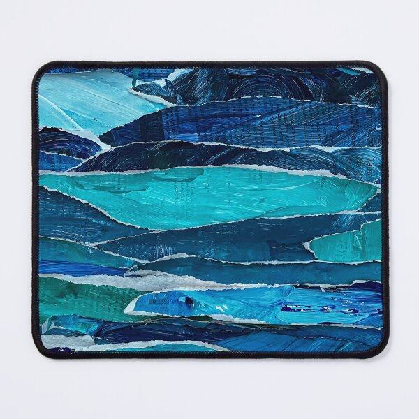 Item preview, Large Sea-Inspired Collage with Newspapers designed and sold by vmrshnkvart.