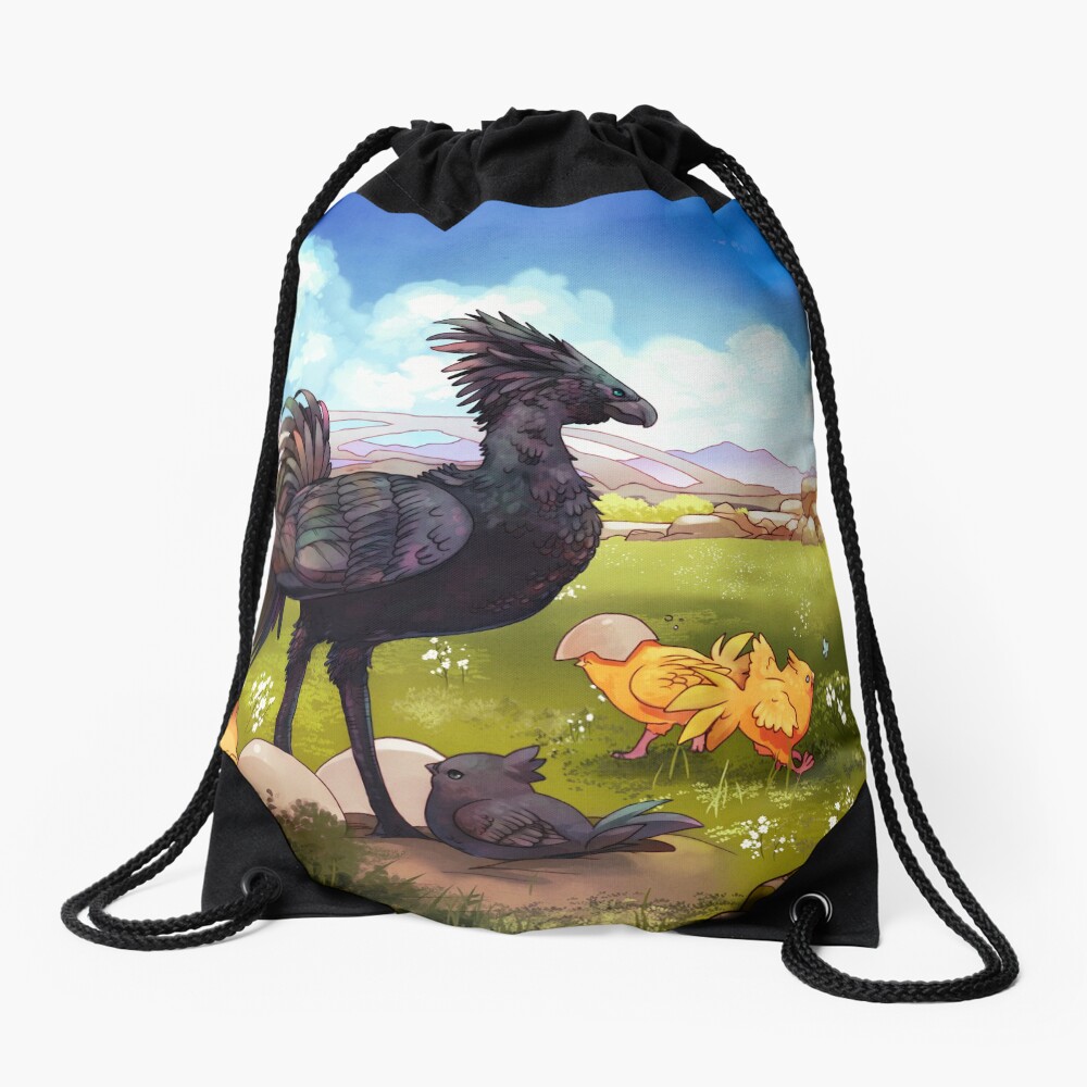 Chocobos Drawstring Bag