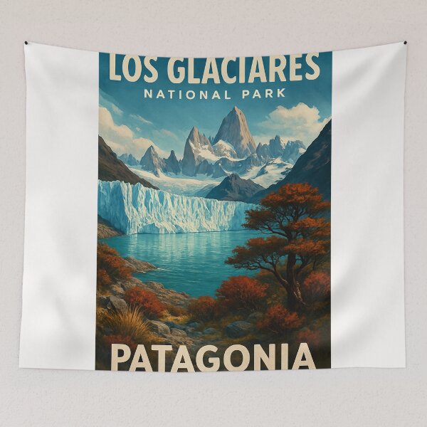 Item preview, Fitz Roy and Glaciers in Los Glaciares National Park, Argentina designed and sold by Places On Earth.