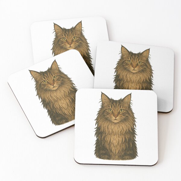 Item preview, Elegant Long-Haired Cat Drawing designed and sold by Fleetwood1994.