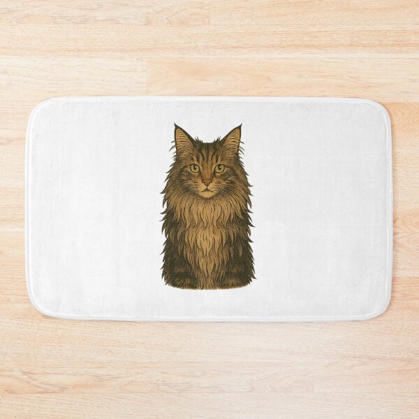 Item preview, Elegant Long-Haired Cat Drawing designed and sold by Fleetwood1994.