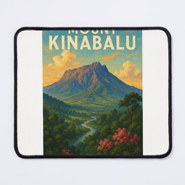 Item preview, Mount Kinabalu in Sabah, Malaysian Borneo designed and sold by Places On Earth.