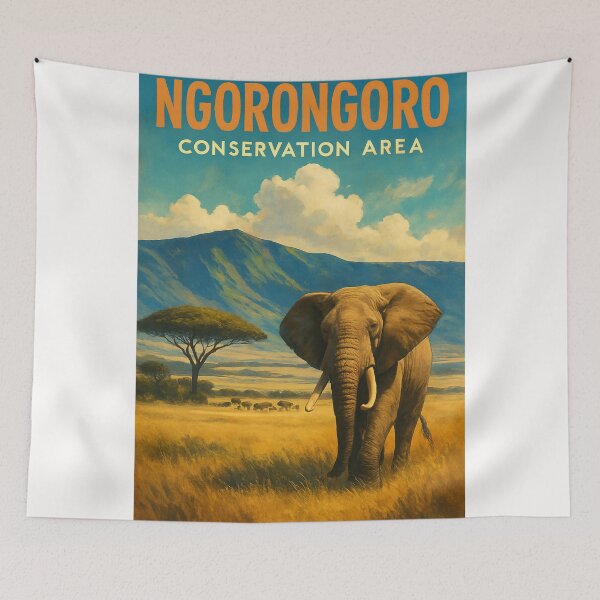 Item preview, Ngorongoro Conservation Area, Arusha Region, Tanzania designed and sold by Places On Earth.