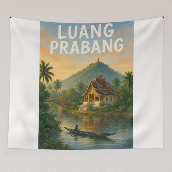 Item preview, Luang Prabang, Mekong River Valley, Laos designed and sold by Places On Earth.