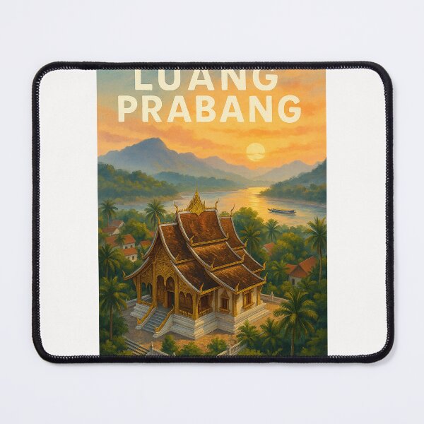 Item preview, Luang Prabang at Sunset, Northern Laos designed and sold by Places On Earth.