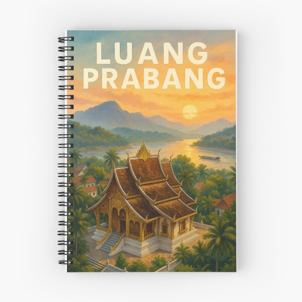 Artikelvorschau, Luang Prabang bei Sonnenuntergang, Nordlaos entworfen und verkauft von Places On Earth.