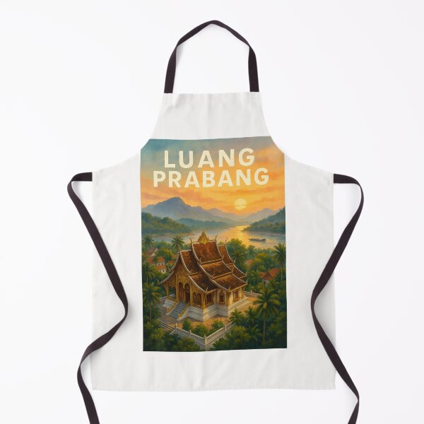 Item preview, Luang Prabang at Sunset, Northern Laos designed and sold by Places On Earth.