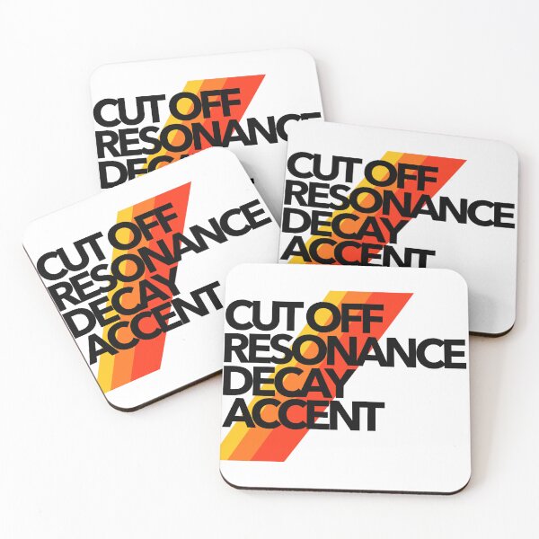 Item preview, Synth Parameters Typography – Cutoff, Resonance, Decay & Accent Design designed and sold by MELLOWMONDAY_.