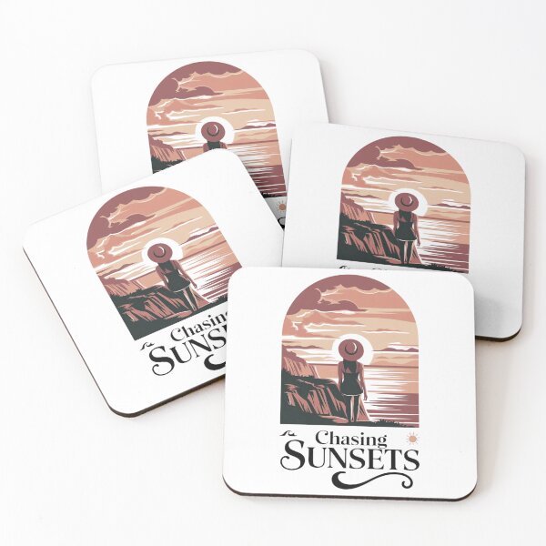 Item preview, Chasing Sunsets Retro Beach Wave Print – Vintage Ocean Surf Poster, Sunset Coastal Wall Art, Boho Summer Travel Decor for Beach Lovers and Wanderers designed and sold by MONOVINT.